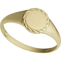 Firetti Siegelring Schmuck Geschenk Gold 333 Damenring Goldring Kreis / rund