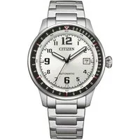 Citizen Automatikuhr NJ0190-51A, Armbanduhr, Herrenuhr, Mechanische Uhr, Edelstahlarmband, analog, Tag