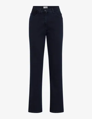Raphaela by Brax Damen Five-Pocket-Hose Style CORRY, denim dunkelblau, Gr. 36