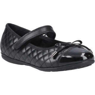 Hush Puppies Lottie Mädchenschwarze Ballettschuhe Aus Leder