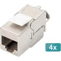 CAT 6A Keystone Modul geschirmt werkzeugfrei 4 Stk., Keystone-Modul