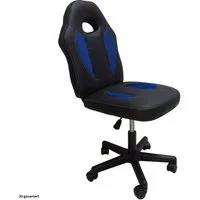 HTI-Living Drehstuhl Drehstuhl Daytona Smart Schwarz-Blau (1 Stück, 1 St), Kunstlederbezug