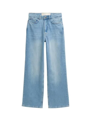 TOM TAILOR Denim - Wide Leg Jeans mit recycelter Baumwolle blau - Gr. - XS