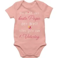 Shirtracer Shirtbody 1. Vatertag I Du bist der beste Papa der Welt Geschenk Vatertag Baby