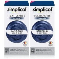 simplicol Textilfarbe Simplicol Textilfarbe intensiv Nacht-Blau - Einfaches Färben (2er Pack