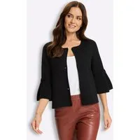 heine Strickjacke Strickjacke 3/4-Arm Jacquard