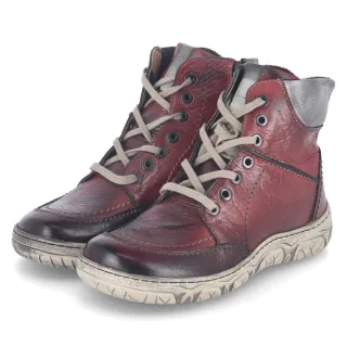 Krisbut Boots  Rot - Gr. 37 -  Leder und Textil