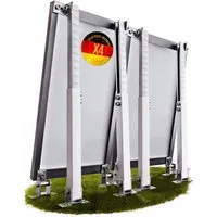 Lichtblicker Solarmodul-Halterung Balkonkraftwerk Halterung für 2x Solarmodule. Wand, Balkon, Flachdach, (verstellbar von 42 bis 70 cm, geeignet für Balkon, Wand, Flachdach, witterungsbeständiges Aluminium, hochwertige Edelstahlschrauben)