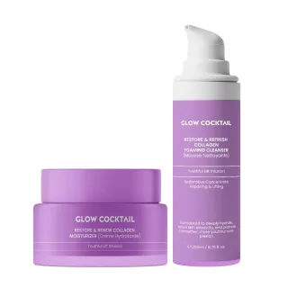 Restore & Renew Kollagen Feuchtigkeitscreme 50ml + Restore & Refresh Kollagen Schäumender Reiniger 200ml