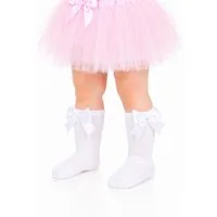 La Bortini Kniestrümpfe Kniestrümpfe Socken für Baby und Kinder Strümpfe mit Schleifen
