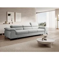 Muffo Sofa Plaza 3, Hohe Metallfüße, Elegante moderne Form, mit Schalffunktion, verstellbaren Kopfstützen