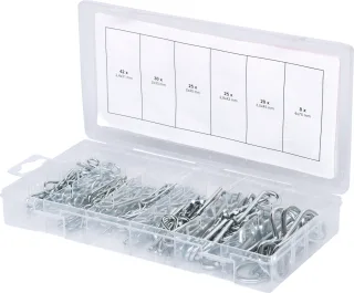 KS Tools Sortiment Federsplinte, 1,8x33 - 3,9x75, 150-tlg - 970.0060