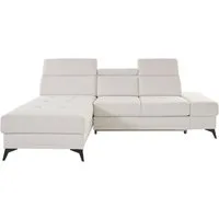 Home affaire Ecksofa Cardiz L-Form, inkl.Kopfteilverstellung und Federkern wahlweise mit Bettfunktion