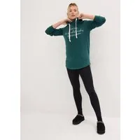 bonprix Jogginganzug, zweiteiliges Set, extra langes Sweatshirt, knöchelfreie Leggings