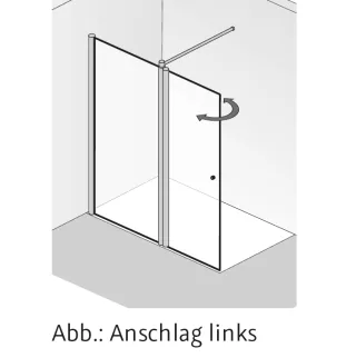 HSK Walk In Easy 2 Frontelement mit 1 schwenkbarem Seitenteil 1221xxx