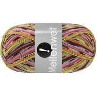 LANA GROSSA MEILENWEIT 100 g AKTION Häkelwolle, 420 m (hochwertige 4-fach Sockenwolle), 100 g