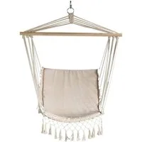 habeig Hängesessel Hängesessel beige Hängestuhl Hängeschaukel Sessel