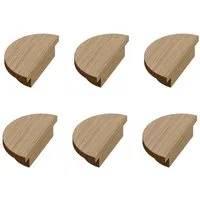 sossai® Möbelgriff Eichenholzgriff / Echtholzgriff, GAH02 (6-St), Lochabstand 20mm