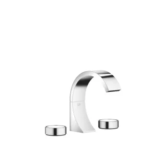 Dornbracht Cyo Dreiloch-Armatur 20710811-00 für Waschtisch, Ausladung 133mm, mit Ablaufgarnitur, chrom