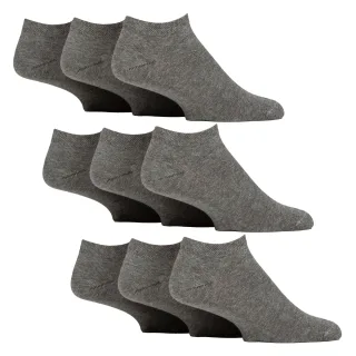 9er Pack Herren Diabetikersocken | Nicht-elastische, extra breite Knöchelsocken