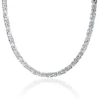 JEWLIX Königskette 925 Silber 4,5mm breit - Länge wählbar KK0045