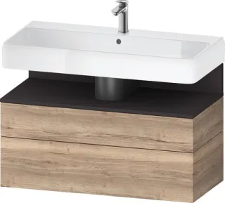 Duravit Qatego Waschtischunterbau wandhängend Eiche Marmoriert Matt 990x470x590 mm - QA4395080550000 QA4395080550000