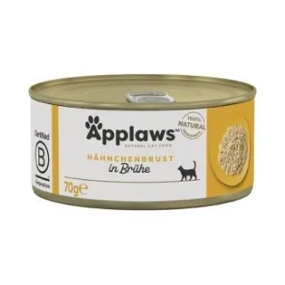 Applaws Nassfutter Katze Adult in Brühe Hühnerbrust 24x70 g