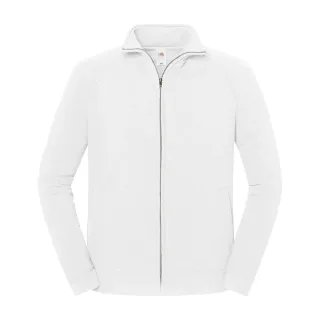 Fruit of the Loom - "Iconic Premium" Sweatjacke für Herren/Damen Unisex (Weiß)