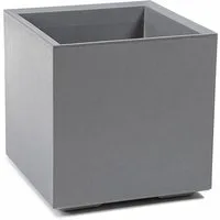 ONDIS24 Pflanzkübel Caro Beton Optik Blumenkübel mit Rollen aus Kunststoff 100% Recycled, frostsicher und UV-beständig
