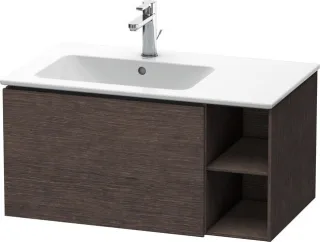Duravit L-Cube Waschtischunterbau wandhängend Eiche dunkel gebürstet Matt 820x481x400 mm - LC6191072 LC619107272