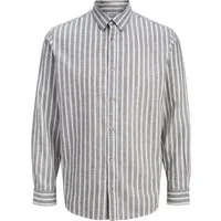 Jack & Jones Langarmhemd JJESUMMER LINEN BLEND (1-tlg)