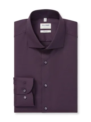 OLYMP - Body Fit: Businesshemd violet - Gr. - 43