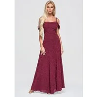 OMBRE Abendkleid Damen Abendkleid mit elegantem Schnitt Bordeaux XL (kein Set, 1-tlg)