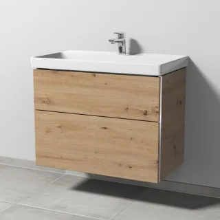 Sanipa 3way Waschtischunterbau zu Villeroy & Boch Avento Waschtisch mit 2 Auszügen, Eiche Natural-To BR62385