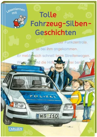 LESEMAUS zum Lesenlernen Sammelbände: Tolle Fahrzeug-Silben-Geschichten: 3 Geschichten in 1 Band | Lesetexte mit farbiger Silbenmarkierung
