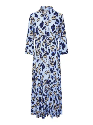 Y.A.S - YASSAVANNA LONG SHIRT DRESS S. NOOS Clear Sky - Gr. - XS