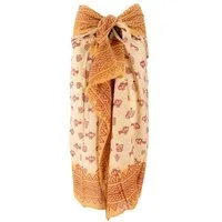 Guru-Shop Sarong Leichter Pareo Schal, Sarong, handbedrucktes..