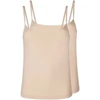 Skiny Achseltop Damen Spaghettishirt 2er Pack Micro Advantage (Packung, 2-St) -