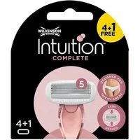 Wilkinson Rasierklingen Intuition Complete Wechselklingen (5 Stück), schmaler Klingenkopf mit sanften Hautconditioner