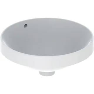 Geberit VariForm Einbauwaschtisch, rund d: 40cm, ohne Hahnloch, mit Überlauf, KeraTect, 500701002 500701002
