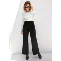MADELEINE Langarmbluse Elegante Seidenbluse mit verdeckter Knopfleiste