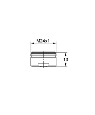 EICHELBERG Laminar-Strahlregler 440442 Außengewinde M 24 x 1 chrom, 44044226 44044226