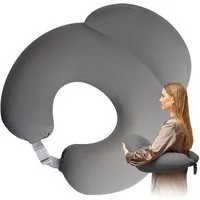 SEI Design Stillkissen Lagerungskissen Stillhörnchen Stillmond mit verstellbarem Hüftgurt, entlastet Schultern und Nacken, mit Sicherheitsgurt, zusätzliches Kissen als Barriere