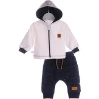 La Bortini Kinderanzug Baby Set Sweatjacke und Hose Jacke mit Kapuze