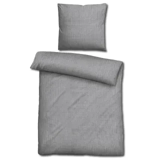 Sleezzz® Musselin Bettwäsche grau 155 x 220 cm + 80 x 80 cm