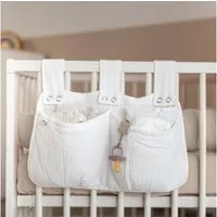 lilimaus Betttasche Bett-Organizer für Kinderbett - Tasche für Spielzeug & Bücher (1-tlg), Bücher & Kuscheltiere griffbereit am Bett - optional mit Gold