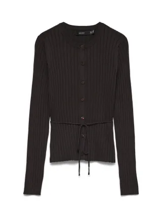VERO MODA - VMNAOMI LS O-NECK CARDIGAN Chocolate Torte - Gr. - XL