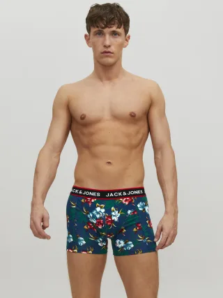 JACK&JONES - JACFLOWER TRUNKS 3 PACK.NOOS Black - Gr. - XL