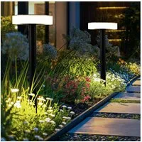 GLOBO LIGHTING LED Solarleuchte, Leuchtmittel inklusive, Warmweiß, Wegleuchte Garten Stecklampe Außenleuchte Solarleuchte Akku 2x