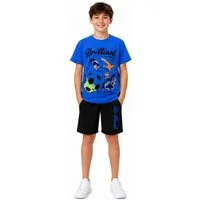 Fashion Boy T-Shirt & Shorts T-Shirt + Shorts Sommerset 2er Set Bermuda Sweatshorts Sommer (Set, T-Shirt und Shorts)